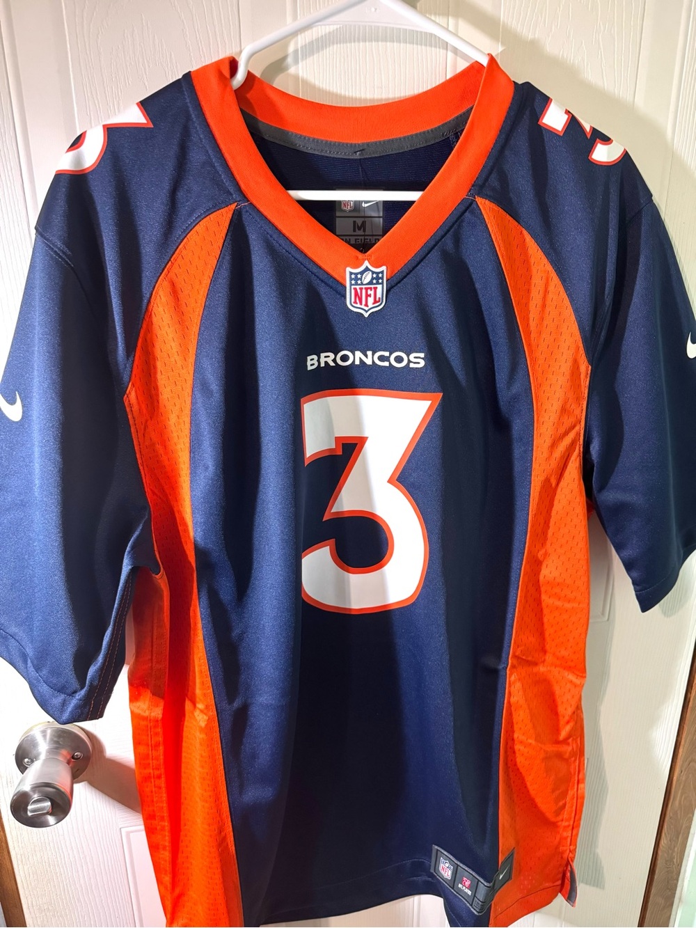Russell Wilson Denver Broncos Nike Alternate Jersey Navy DVGA size M